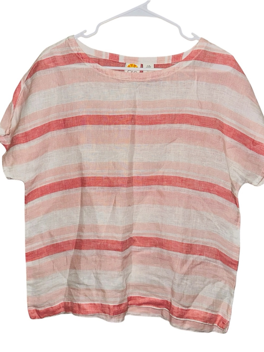 Bundle of Linen Striped Lightweight Summer Blouses